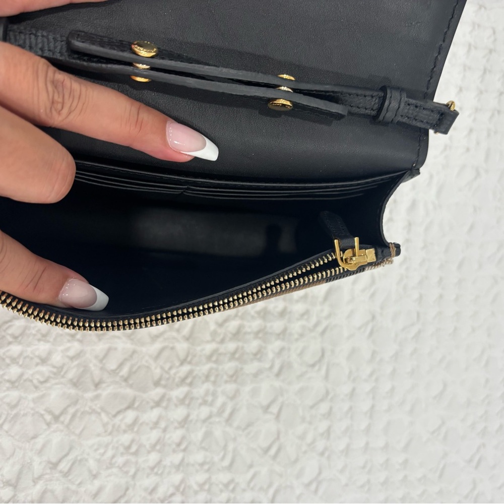 Burberry Black and Tan Crossbody Bag with Gold Chain - Picture 9 of 14